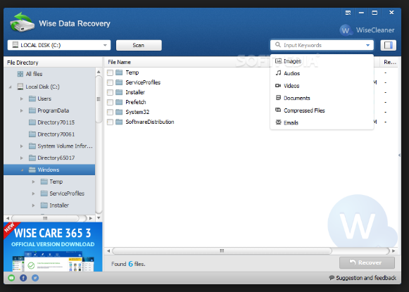 download the new for windows Wise Data Recovery 6.1.4.496